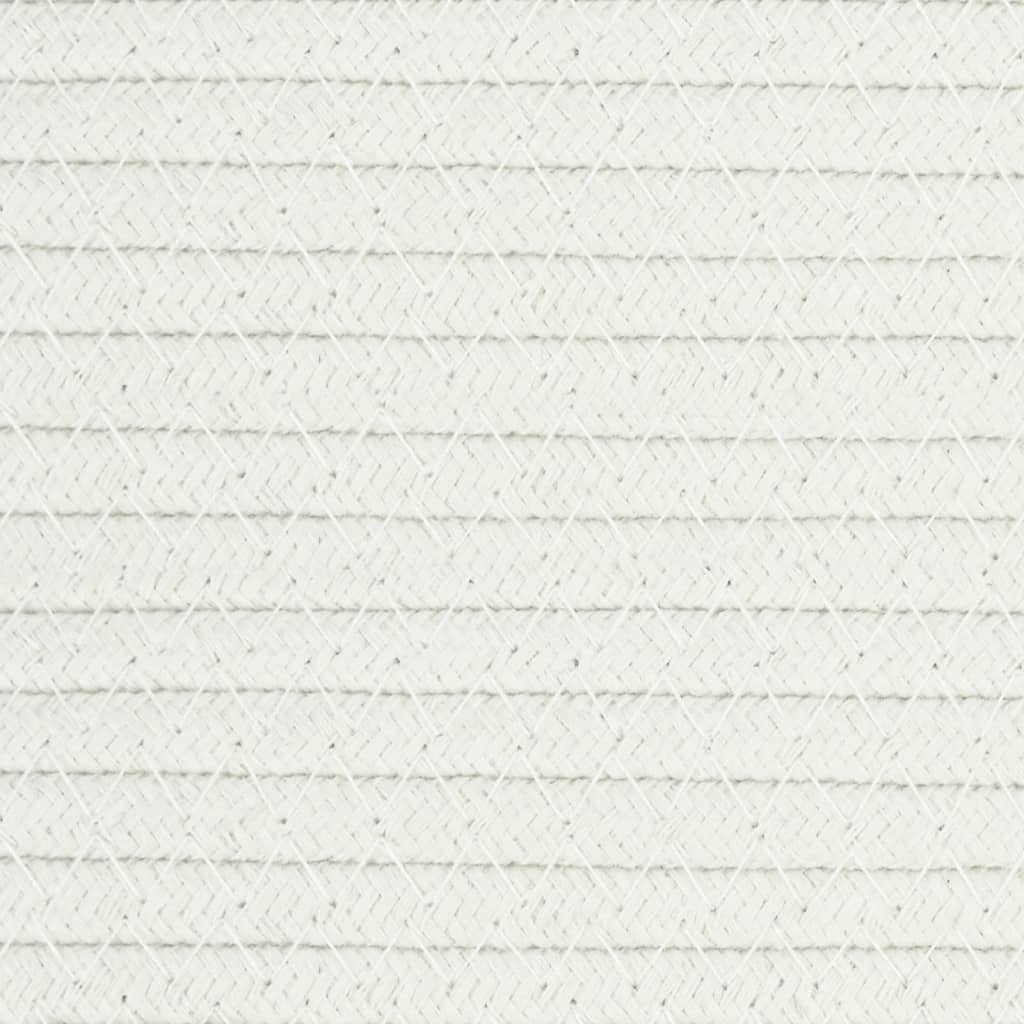 Aufbewahrungskorb Und Weiß Ø49X65 Cm Baumwolle