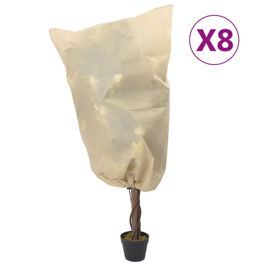 Wintervlies Mit Kordelzug 8 Stk. 70 G/M² 0,8X0,8 M