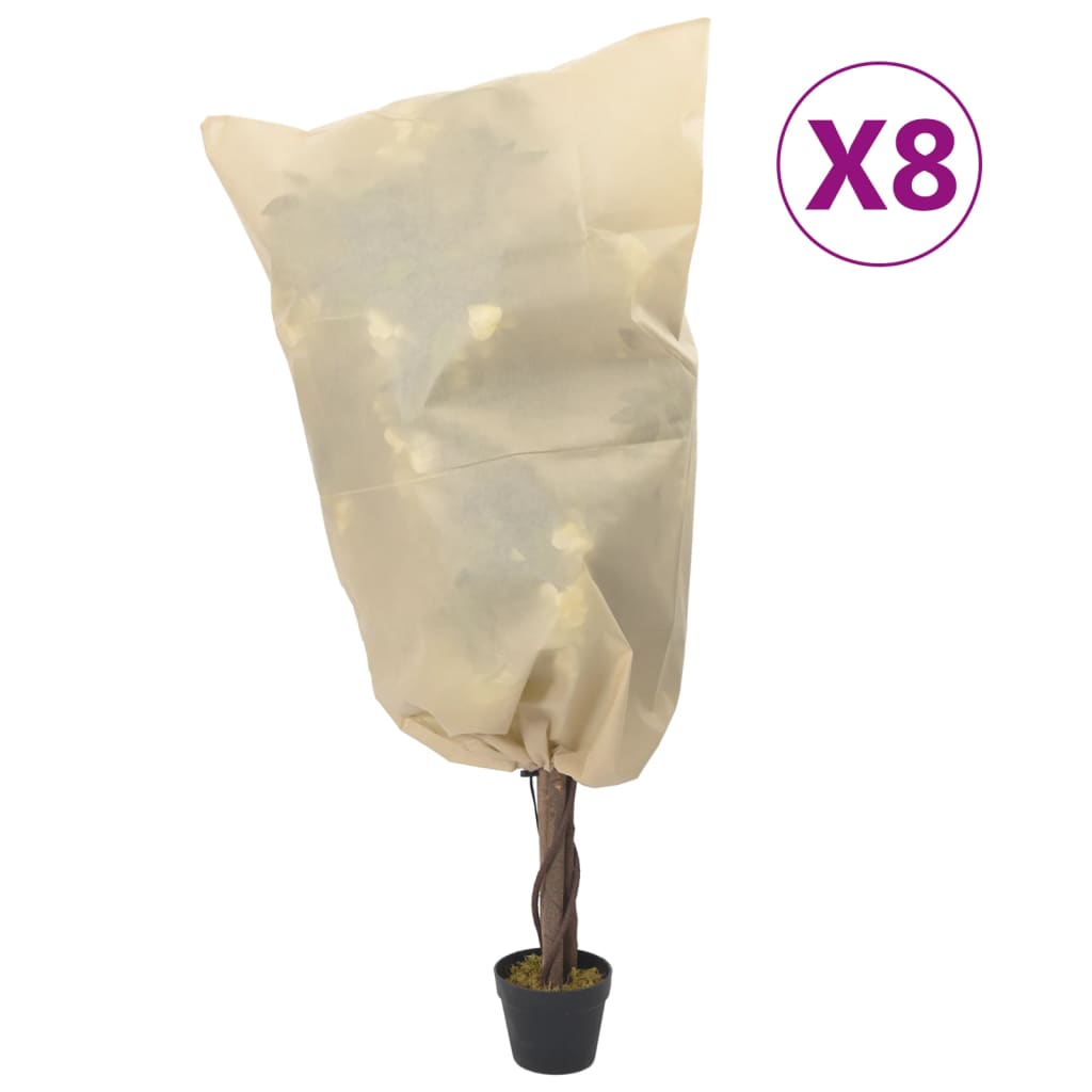 Wintervlies Mit Kordelzug 8 Stk. 70 G/M² 0,8X1,2 M