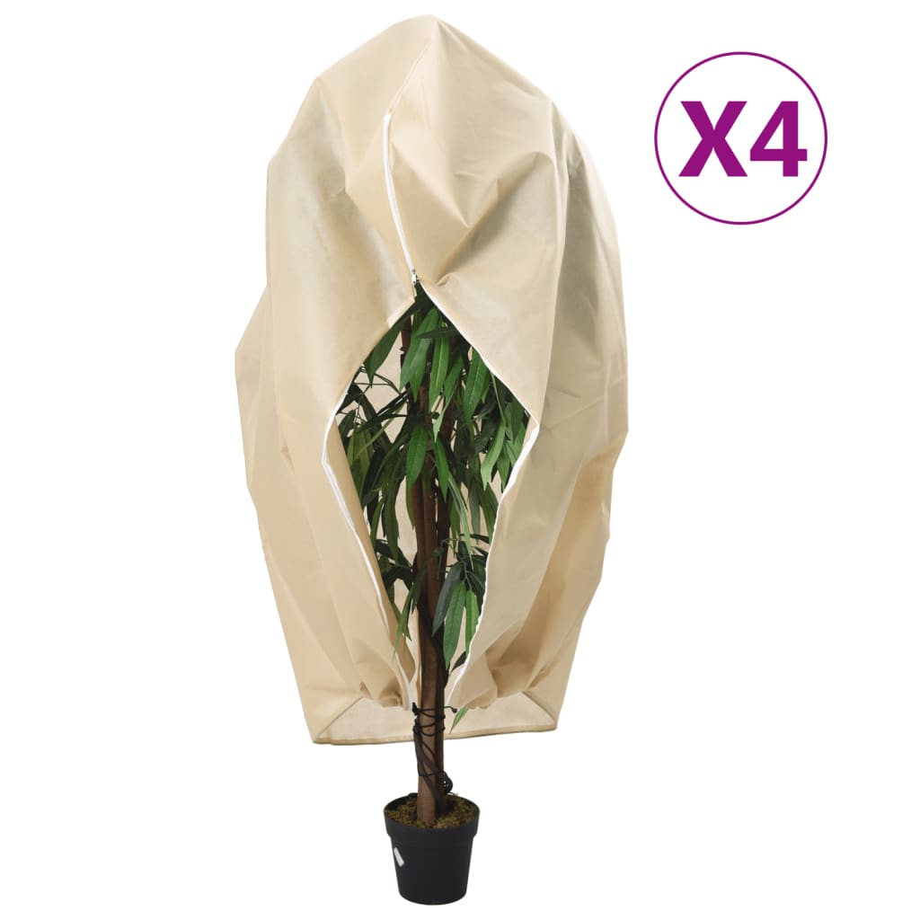 Wintervlies Mit Reißverschluss 70 G/M² 2,36X2 M Beige
