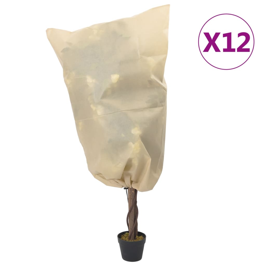 Wintervlies Mit Kordelzug 12 Stk. 70 G/M² 0,8X0,8 M