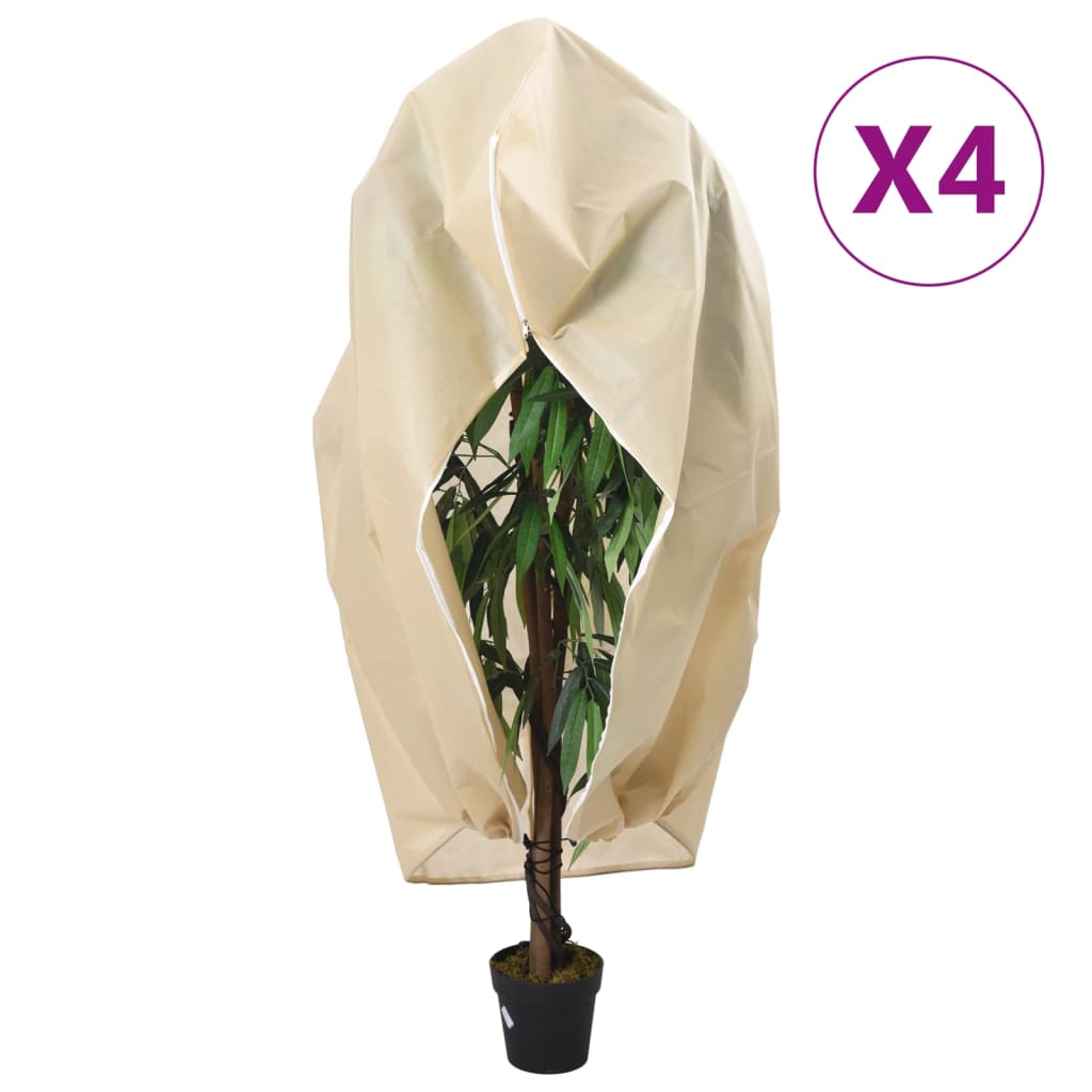Wintervlies Mit Reißverschluss 70 G/M² 2,36X2 M Beige