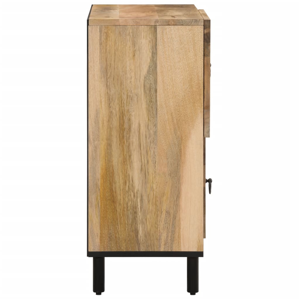 Beistellschrank 80X33X75 Cm Massivholz Mango