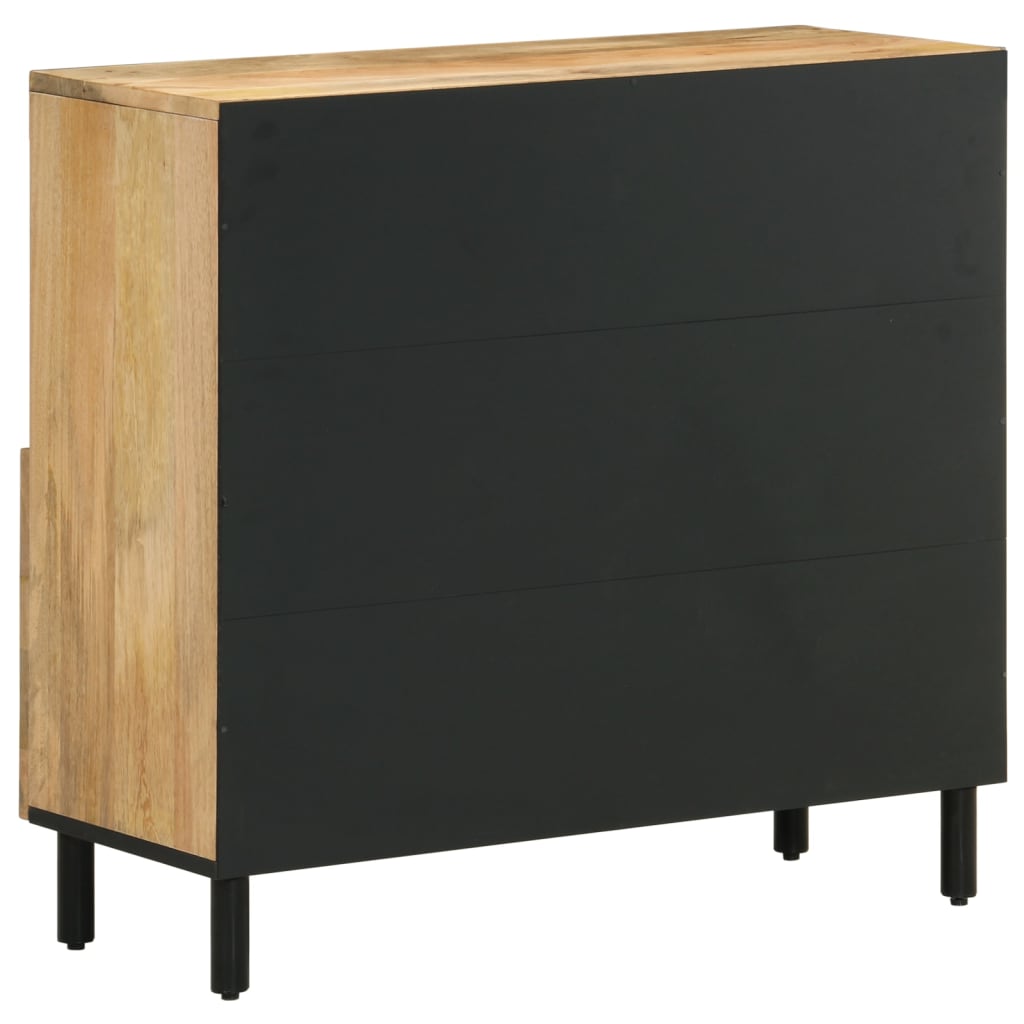 Beistellschrank 80X33X75 Cm Massivholz Mango