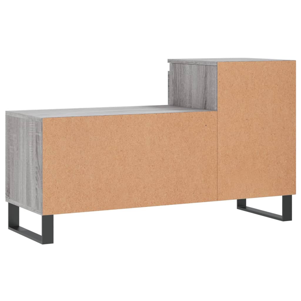 Schuhregal 102X36X60 Cm Holzwerkstoff Grau Sonoma