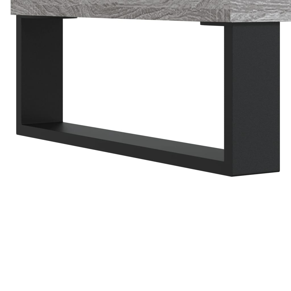 Schuhregal 102X36X60 Cm Holzwerkstoff Grau Sonoma