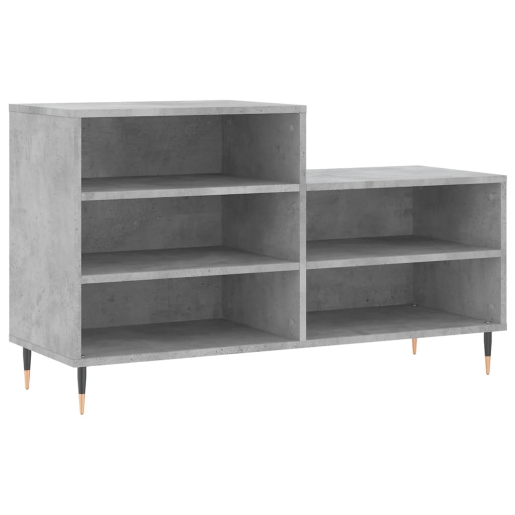 Schuhregal 102X36X60 Cm Holzwerkstoff Betongrau