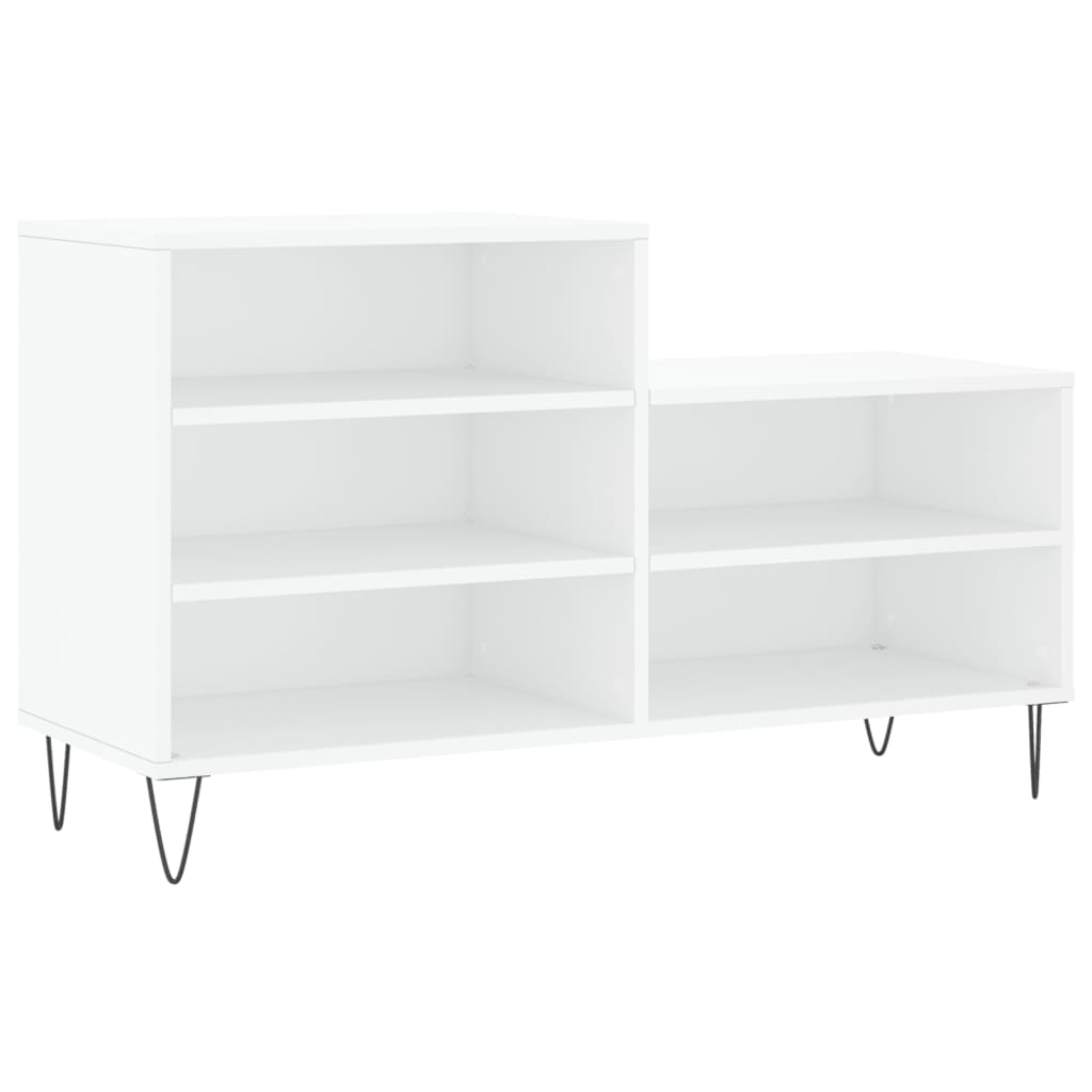 Schuhregal 102X36X60 Cm Holzwerkstoff Weiß