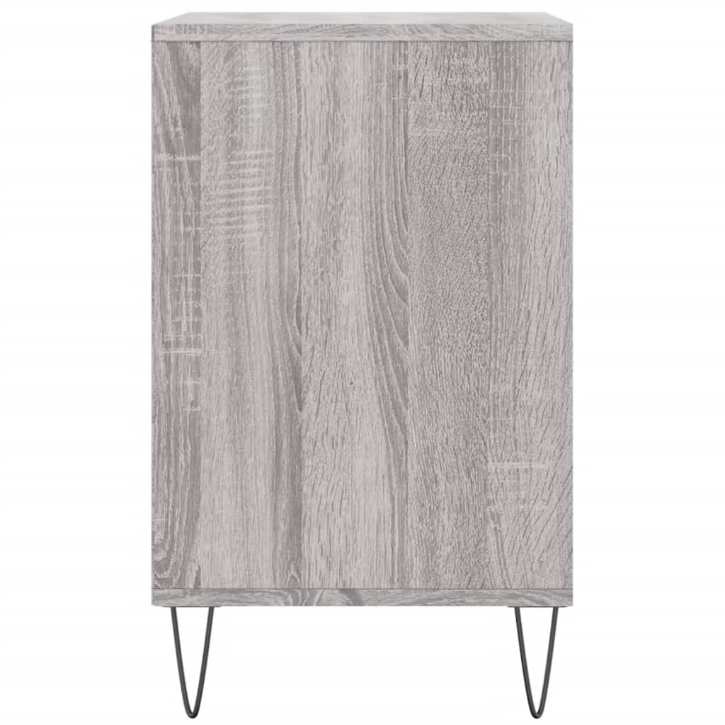 Schuhregal 102X36X60 Cm Holzwerkstoff Grau Sonoma