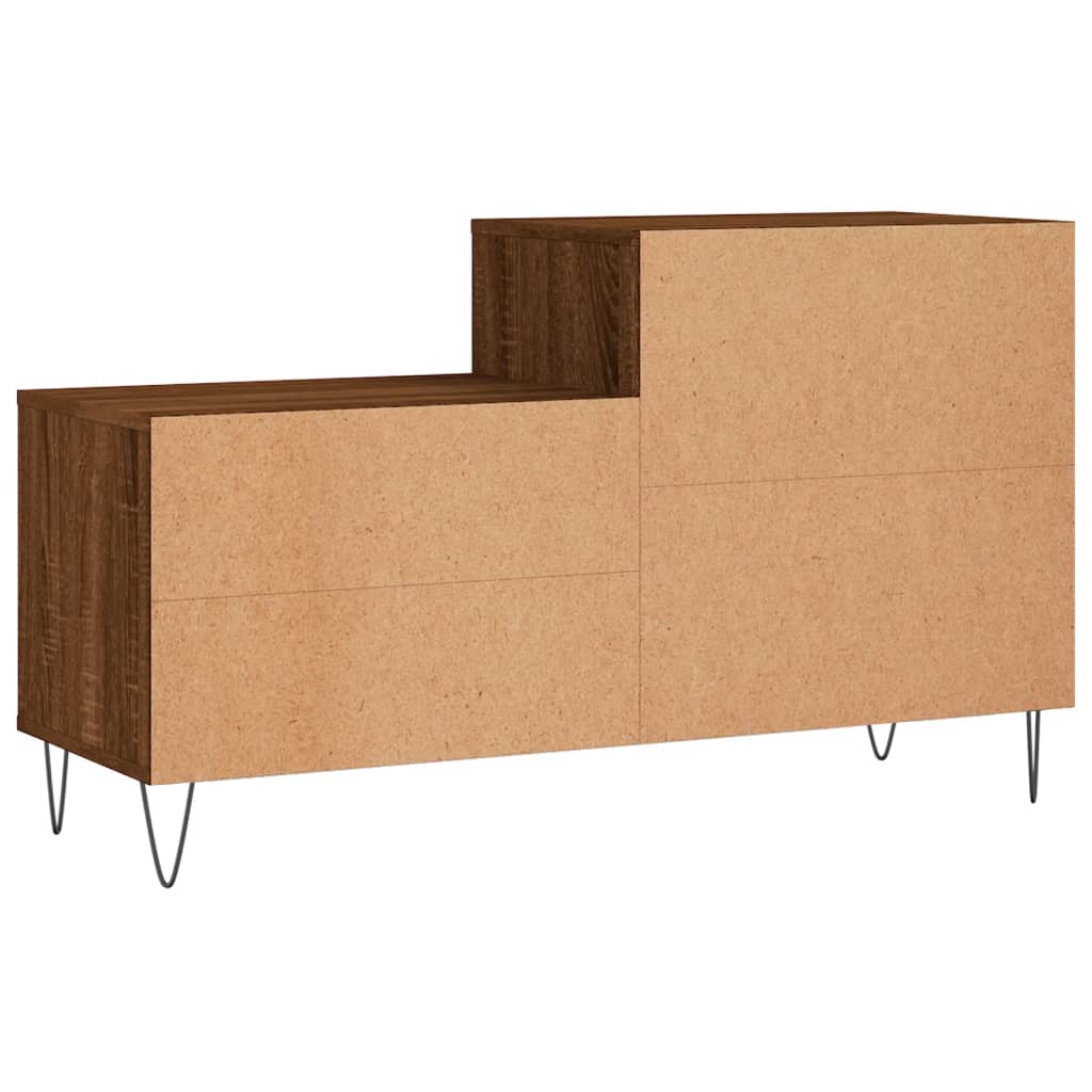 Schuhregal Braun Eichen-Optik 102X36X60 Cm Holzwerkstoff Braune Eiche
