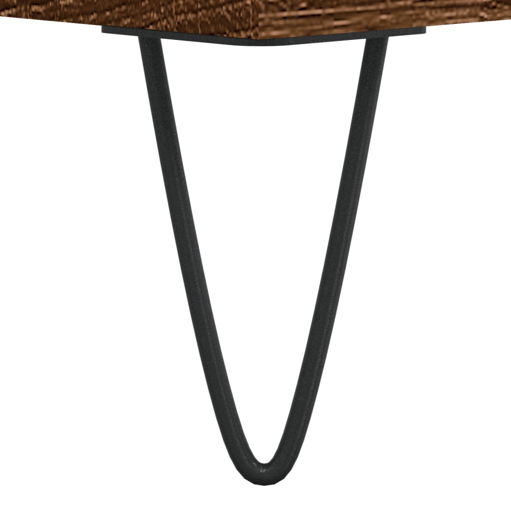 Schuhregal Braun Eichen-Optik 102X36X60 Cm Holzwerkstoff Braune Eiche
