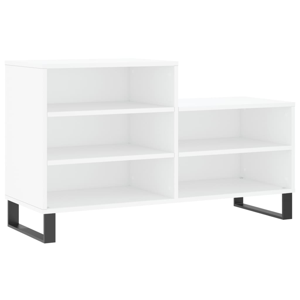 Schuhregal 102X36X60 Cm Holzwerkstoff Weiß