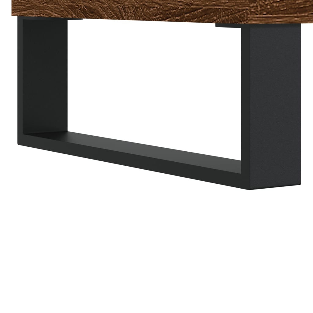 Schuhregal Braun Eichen-Optik 102X36X60 Cm Holzwerkstoff Braune Eiche