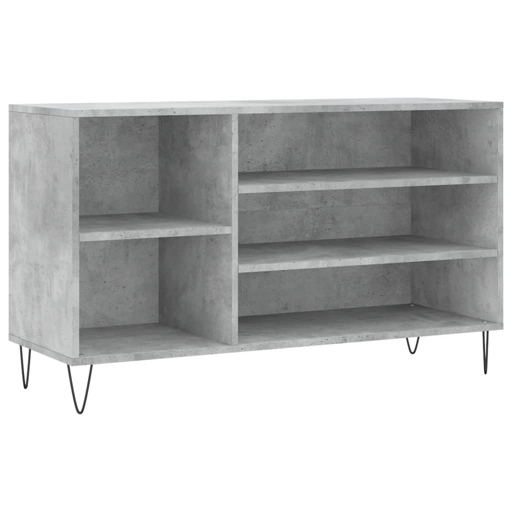Schuhregal 102X36X60 Cm Holzwerkstoff Betongrau