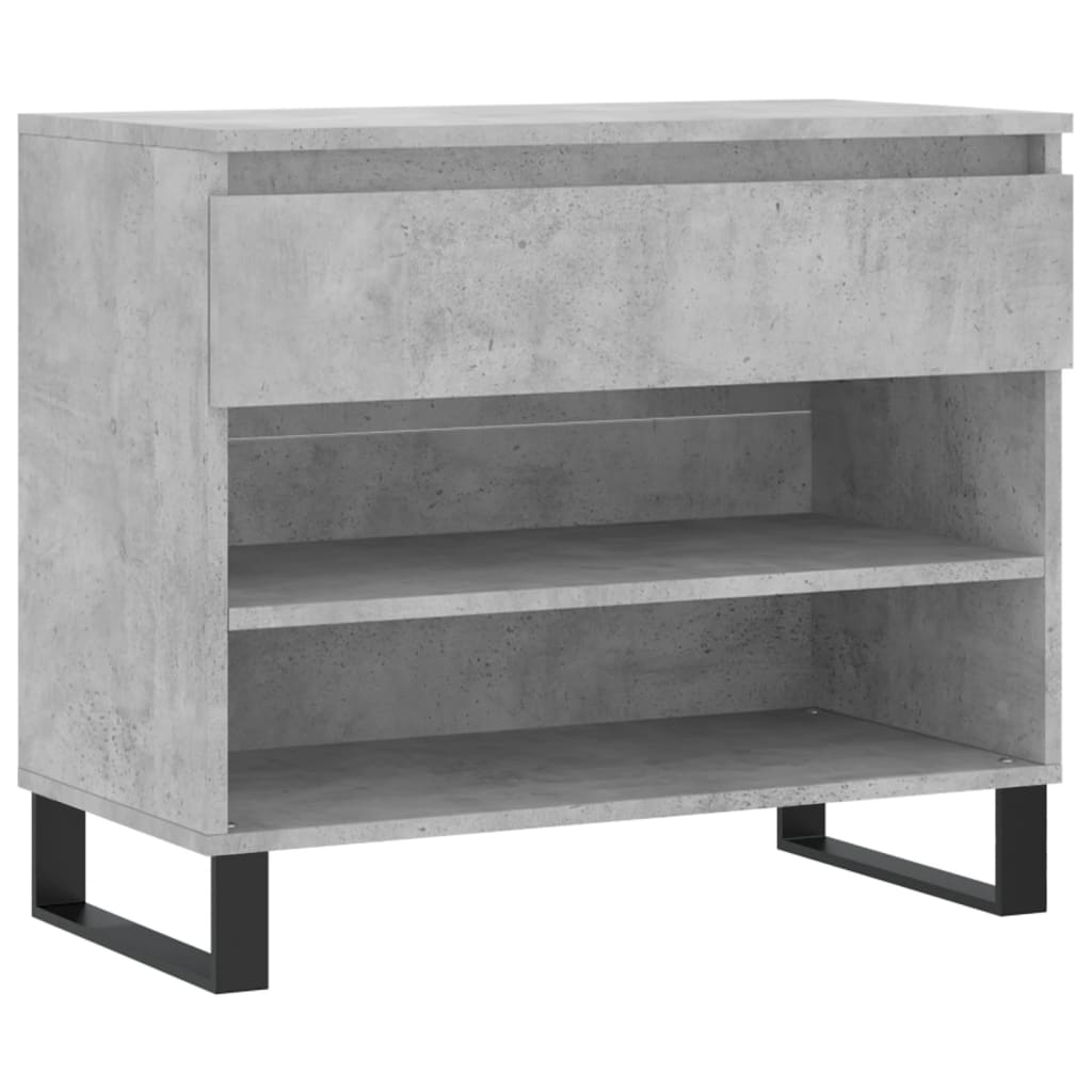 Schuhregal 70X36X60 Cm Holzwerkstoff Betongrau