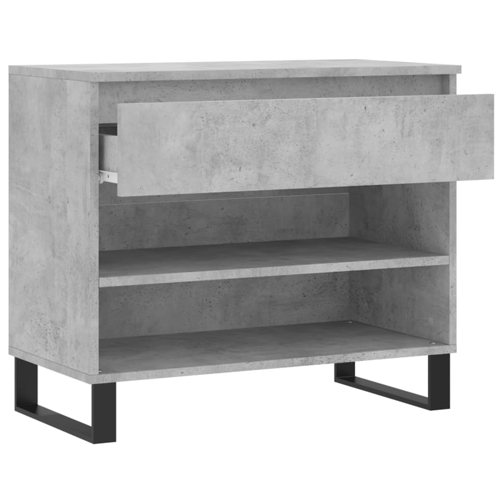 Schuhregal 70X36X60 Cm Holzwerkstoff Betongrau