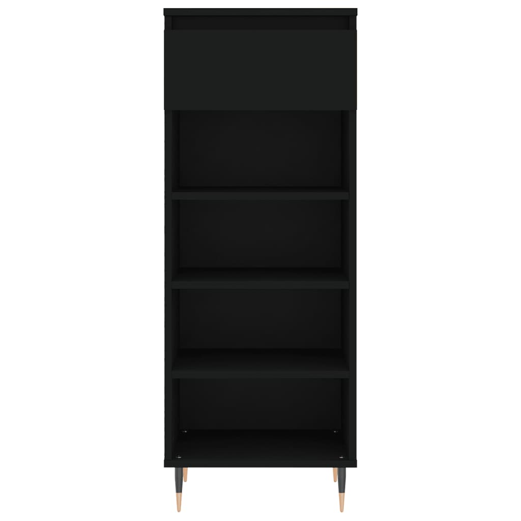 Schuhschrank 40X36X105 Cm Holzwerkstoff Schwarz