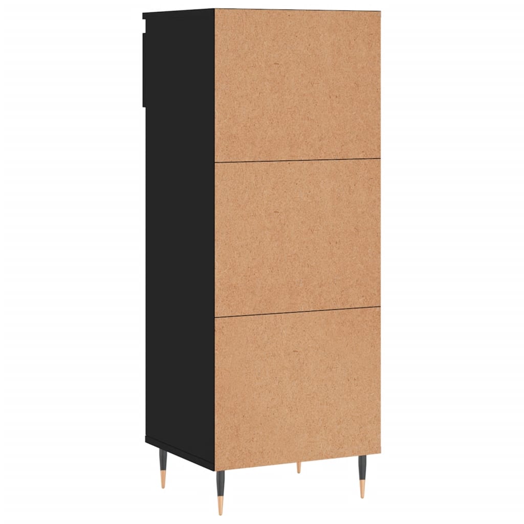 Schuhschrank 40X36X105 Cm Holzwerkstoff Schwarz
