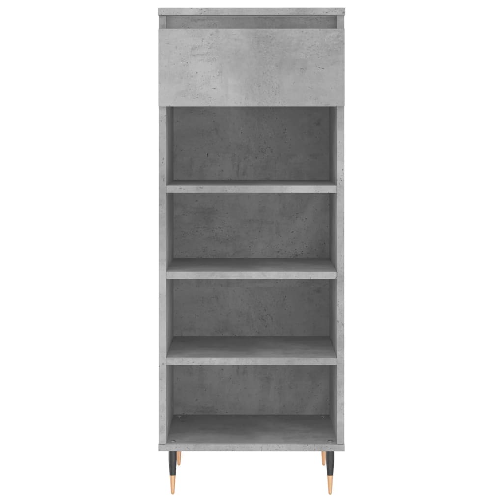 Schuhschrank 40X36X105 Cm Holzwerkstoff Betongrau