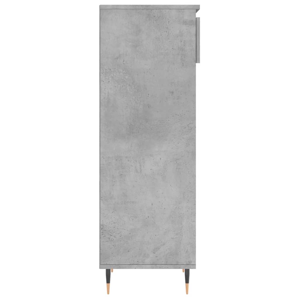 Schuhschrank 40X36X105 Cm Holzwerkstoff Betongrau