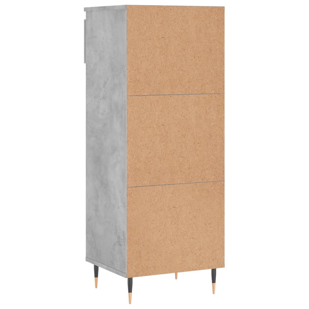 Schuhschrank 40X36X105 Cm Holzwerkstoff Betongrau