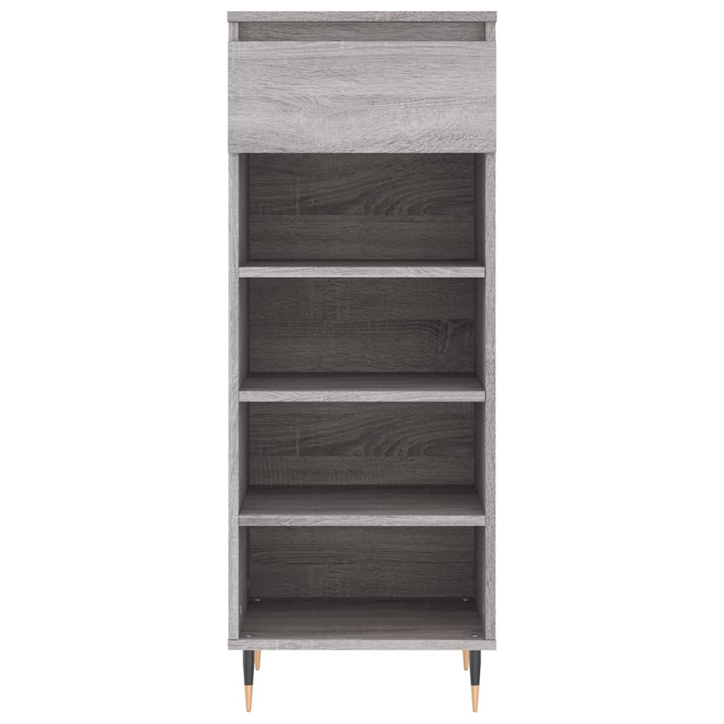 Schuhschrank 40X36X105 Cm Holzwerkstoff Grau Sonoma