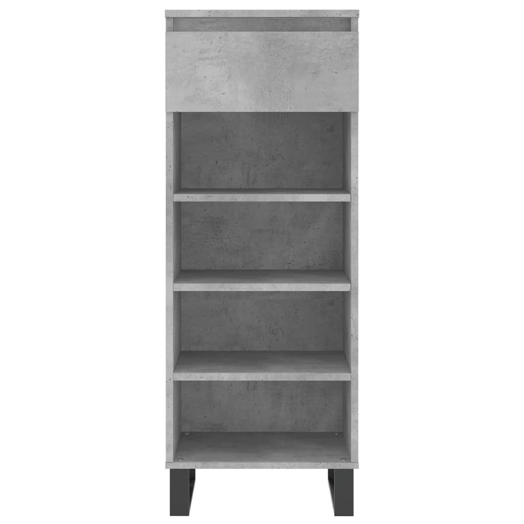 Schuhschrank 40X36X105 Cm Holzwerkstoff Betongrau