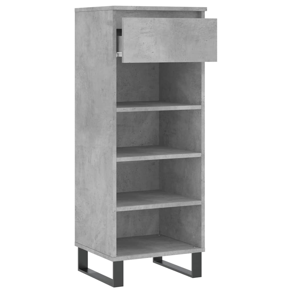 Schuhschrank 40X36X105 Cm Holzwerkstoff Betongrau