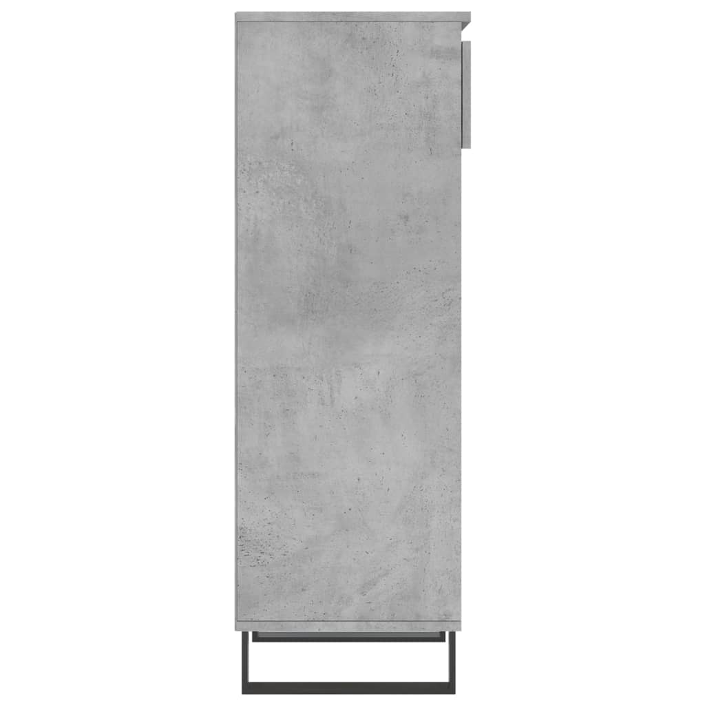 Schuhschrank 40X36X105 Cm Holzwerkstoff Betongrau