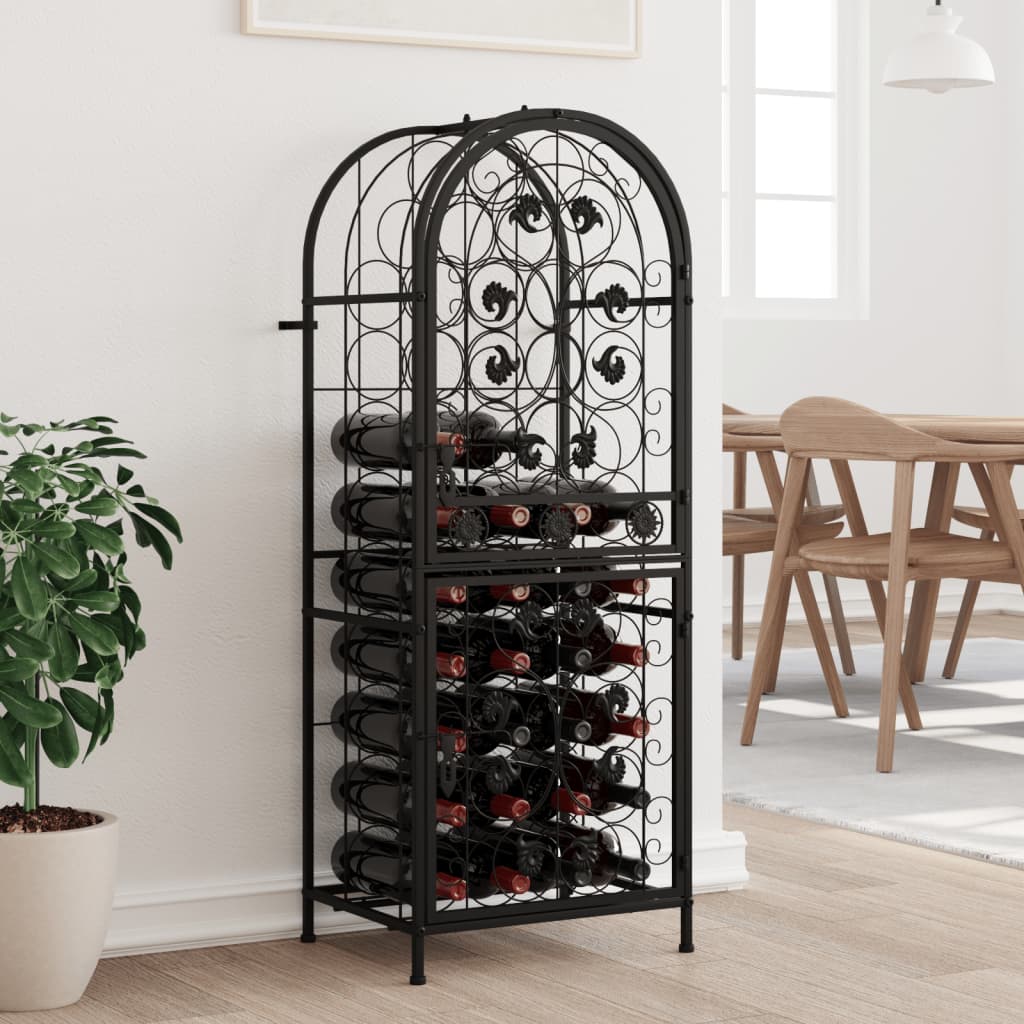 Weinregal Für 9 Flaschen Mit Stielglashalter Metall