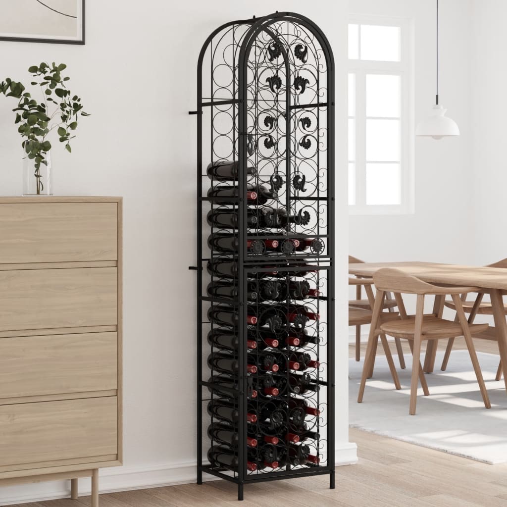 Weinregal Für 9 Flaschen Mit Stielglashalter Metall
