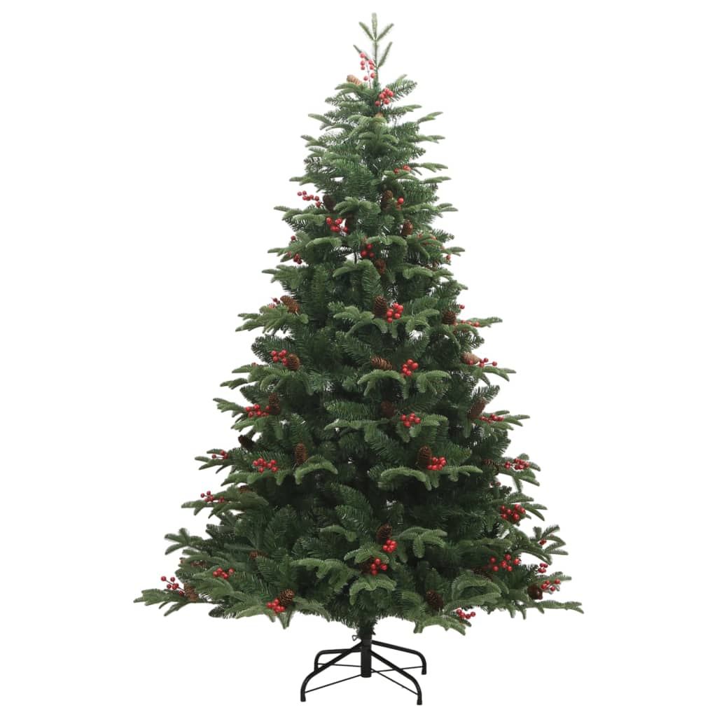 Künstlicher Weihnachtsbaum Klappbar Mit Zapfen & Beeren