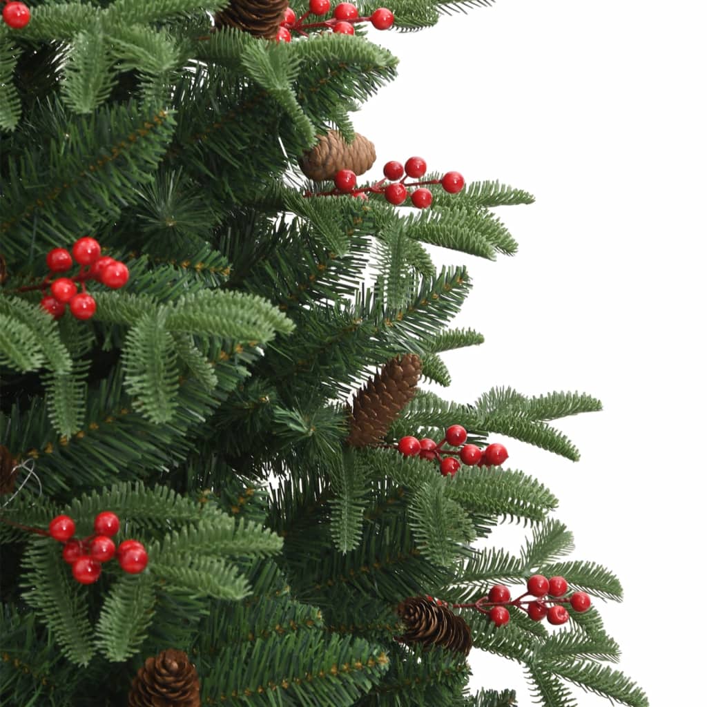 Künstlicher Weihnachtsbaum Klappbar Mit Zapfen & Beeren