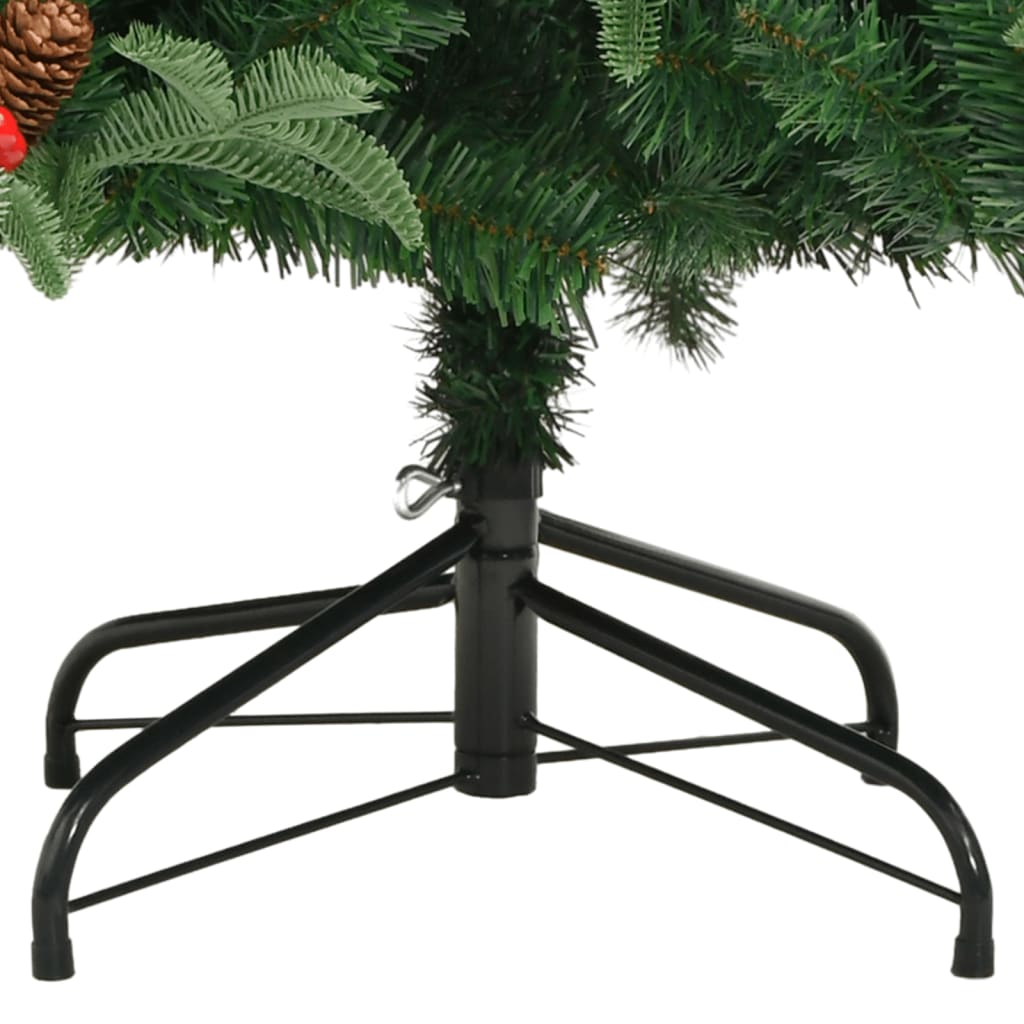 Künstlicher Weihnachtsbaum Klappbar Mit Zapfen & Beeren