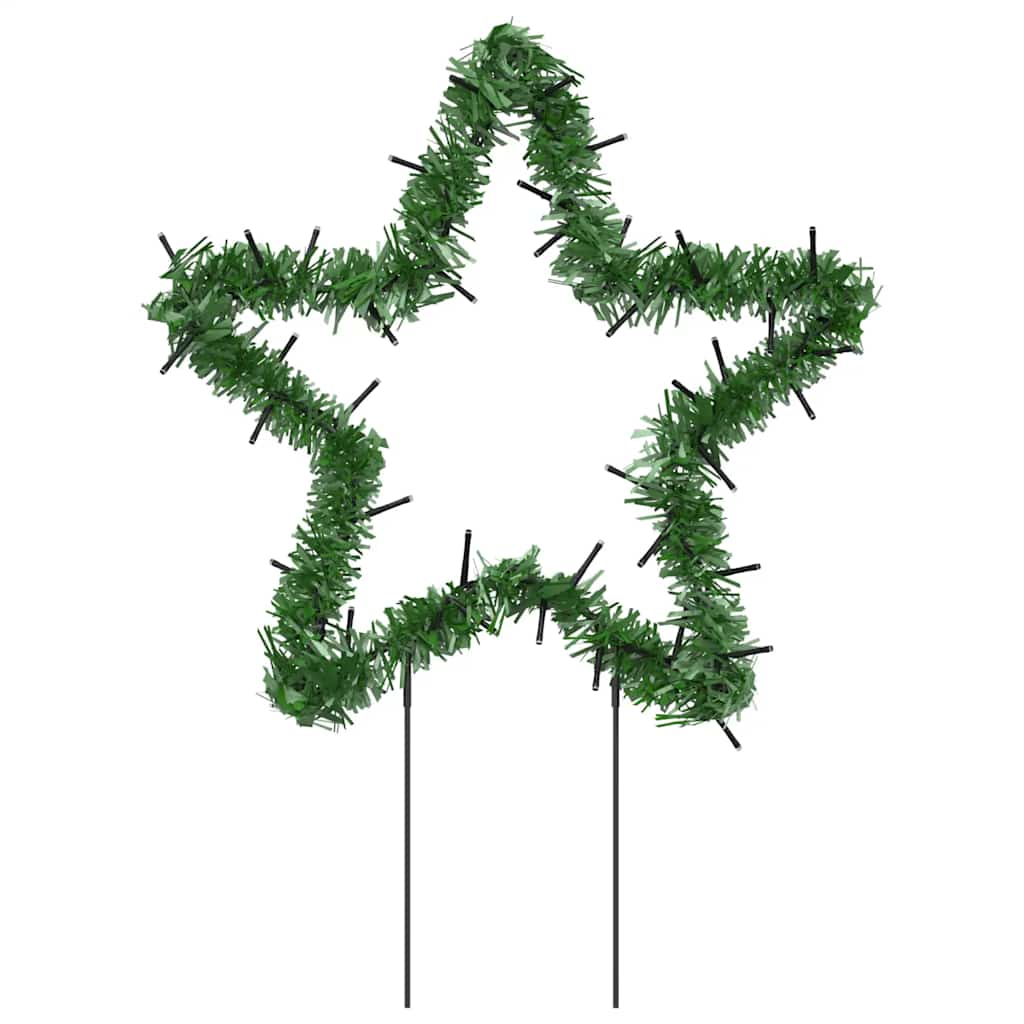 Weihnachtssterne Mit Erdspießen 3 Stk. 50 Leds 29 Cm