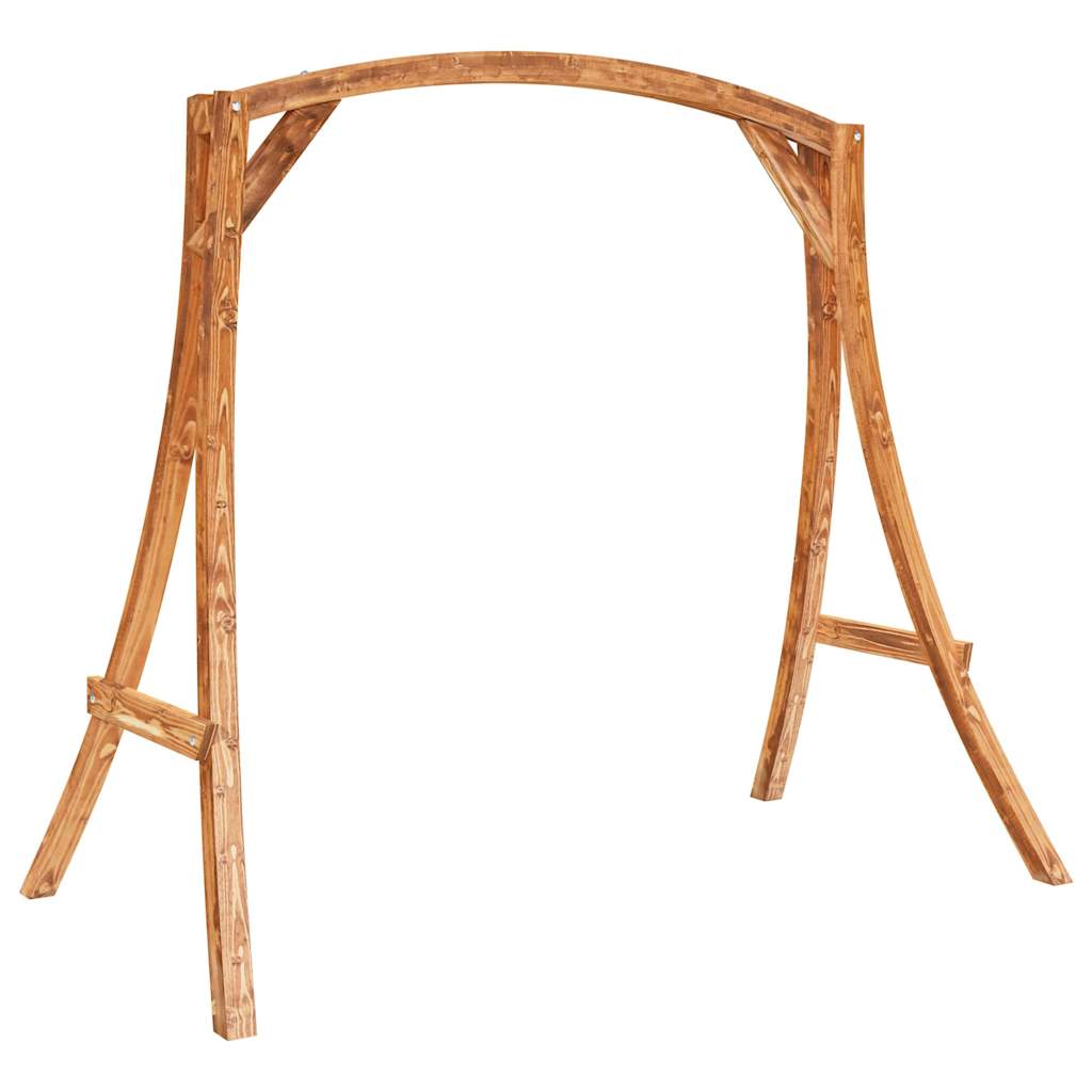 Hollywoodschaukel Massivholz Fichte Mit Teak-Finish