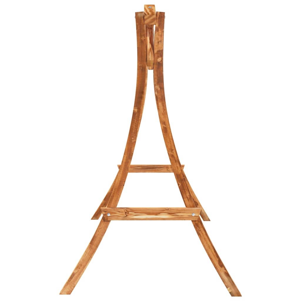 Hollywoodschaukel Massivholz Fichte Mit Teak-Finish
