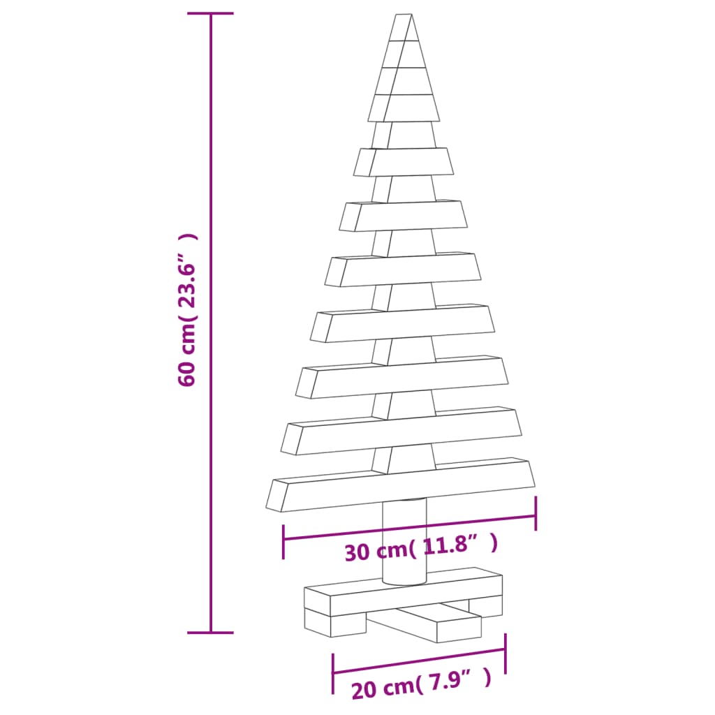 | Holz Weihnachtsbaum | Natürlich Massivholz Kiefer Natur (Unbehandelt)