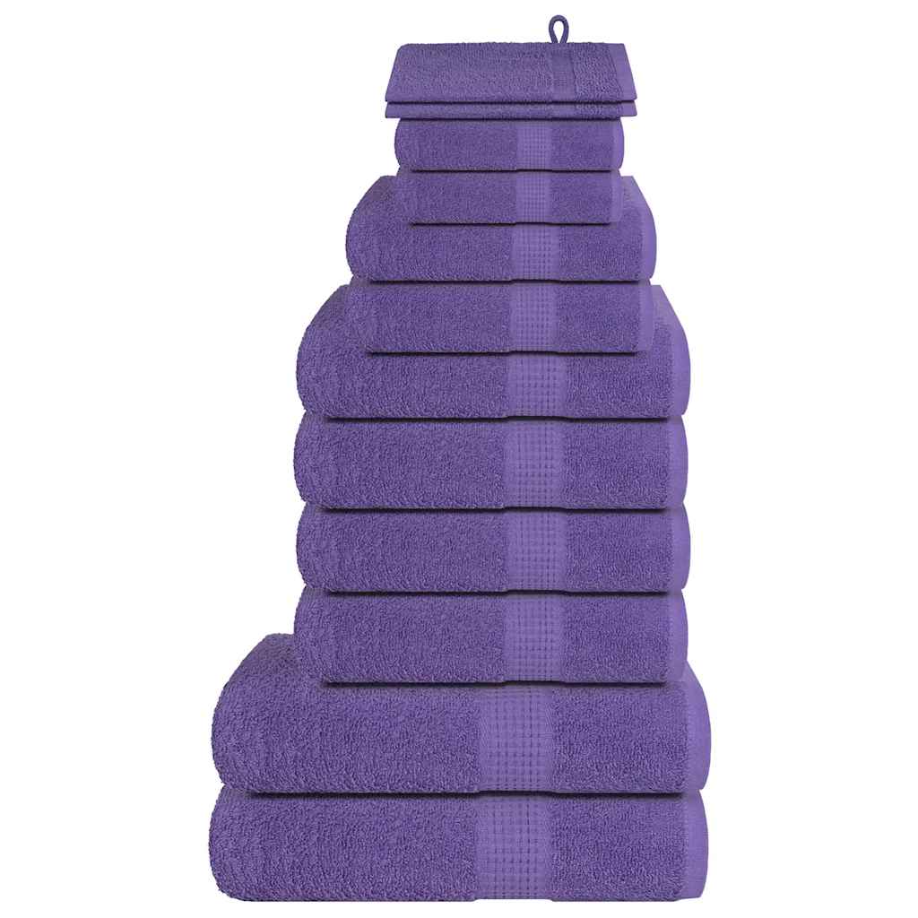 12-Tlg. Handtuch-Set Frogn Bordeaux 360 G/M²