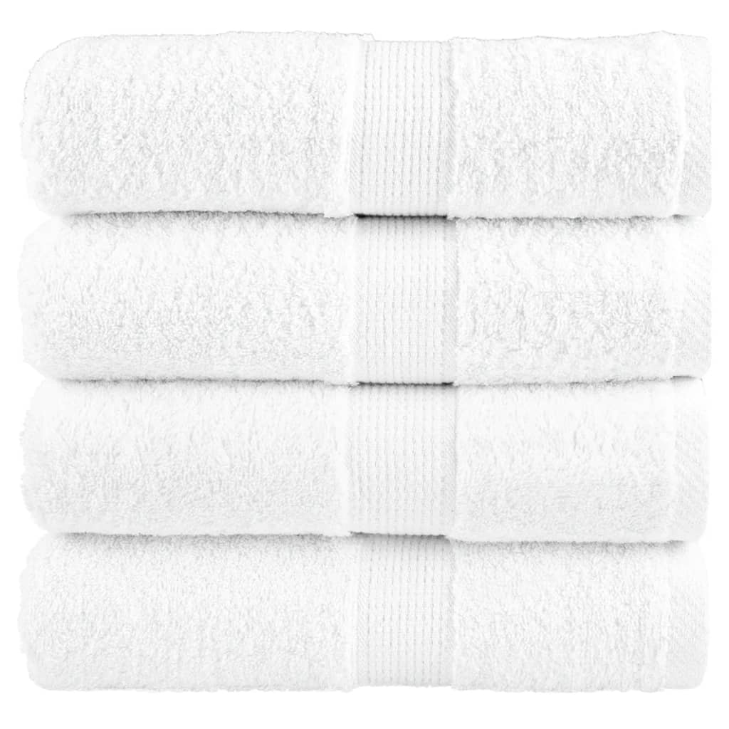 Premium Badetücher Solund 4 Stk. 600 G/M² Weiß