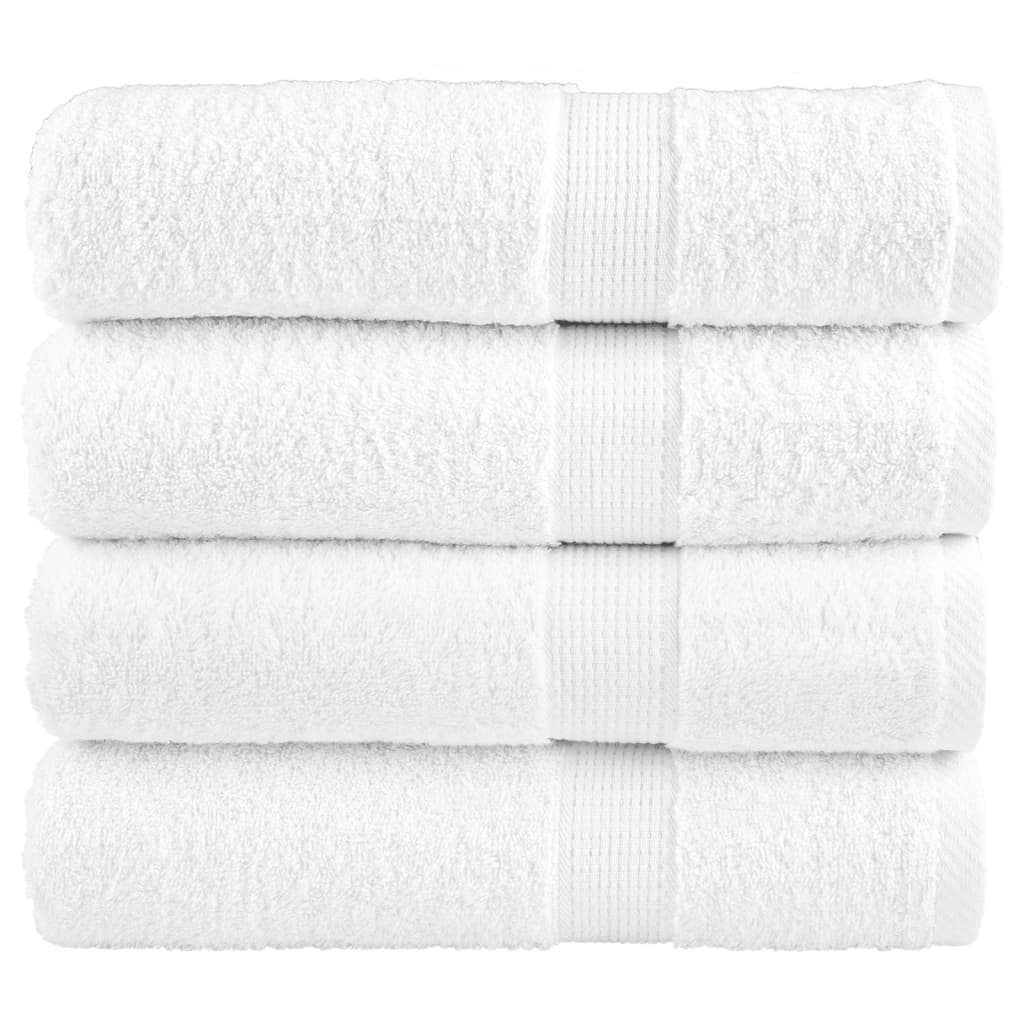 Premium Badetücher Solund 4 Stk. 600 G/M² Weiß