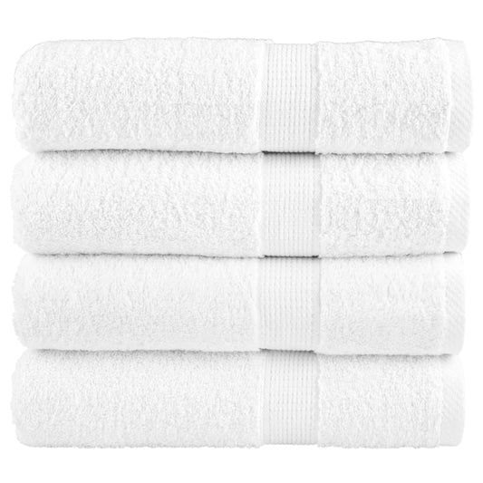 Premium Badetücher Solund 4 Stk. 600 G/M² Weiß