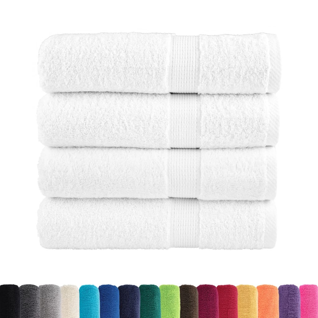 Premium Badetücher Solund 4 Stk. 600 G/M² Weiß