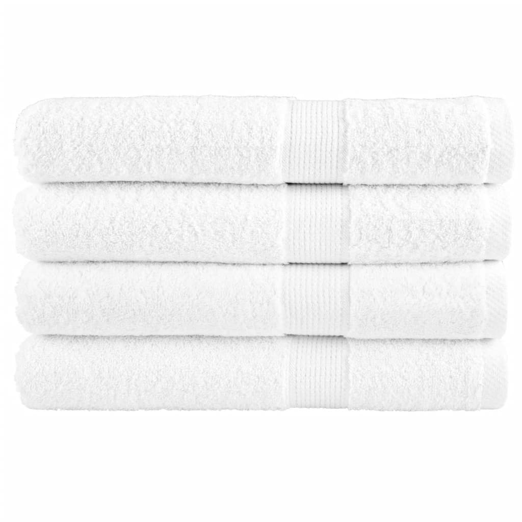 Premium Badetücher Solund 4 Stk. 600 G/M² Weiß
