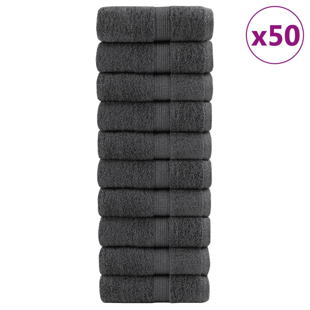Premium Gästetücher Solund 2 Stk. 600 G/M² Anthrazit