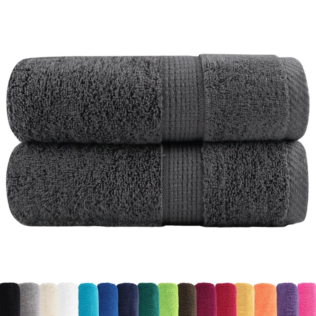 Premium Gästetücher Solund 2 Stk. 600 G/M² Anthrazit