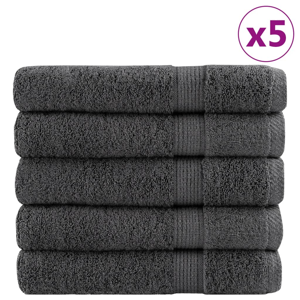 Premium Gästetücher Solund 2 Stk. 600 G/M² Anthrazit