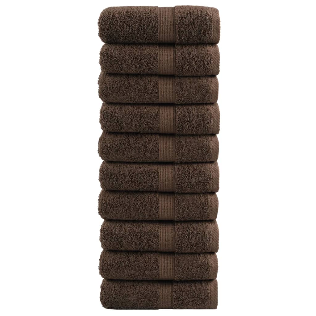 Premium Handtücher Solund 2 Stk. 600 G/M² Braun