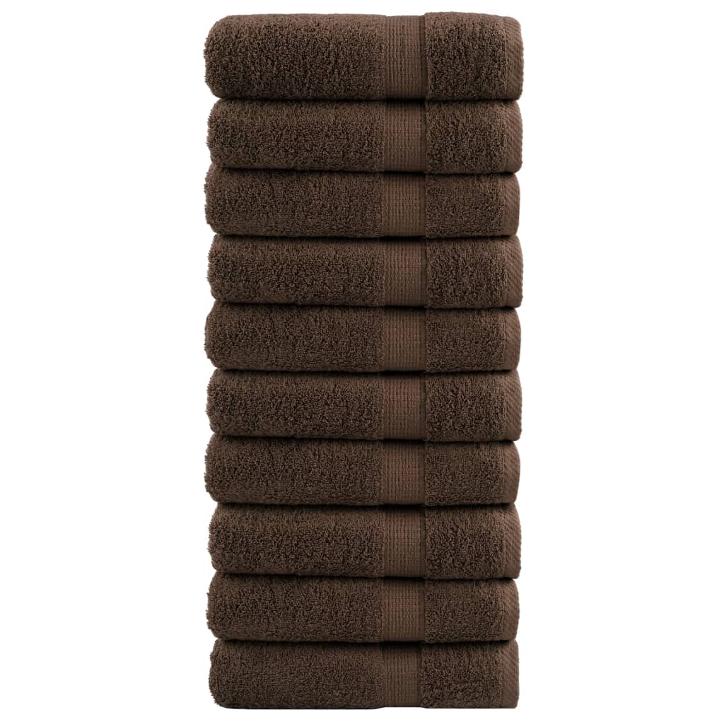 Premium Handtücher Solund 2 Stk. 600 G/M² Braun
