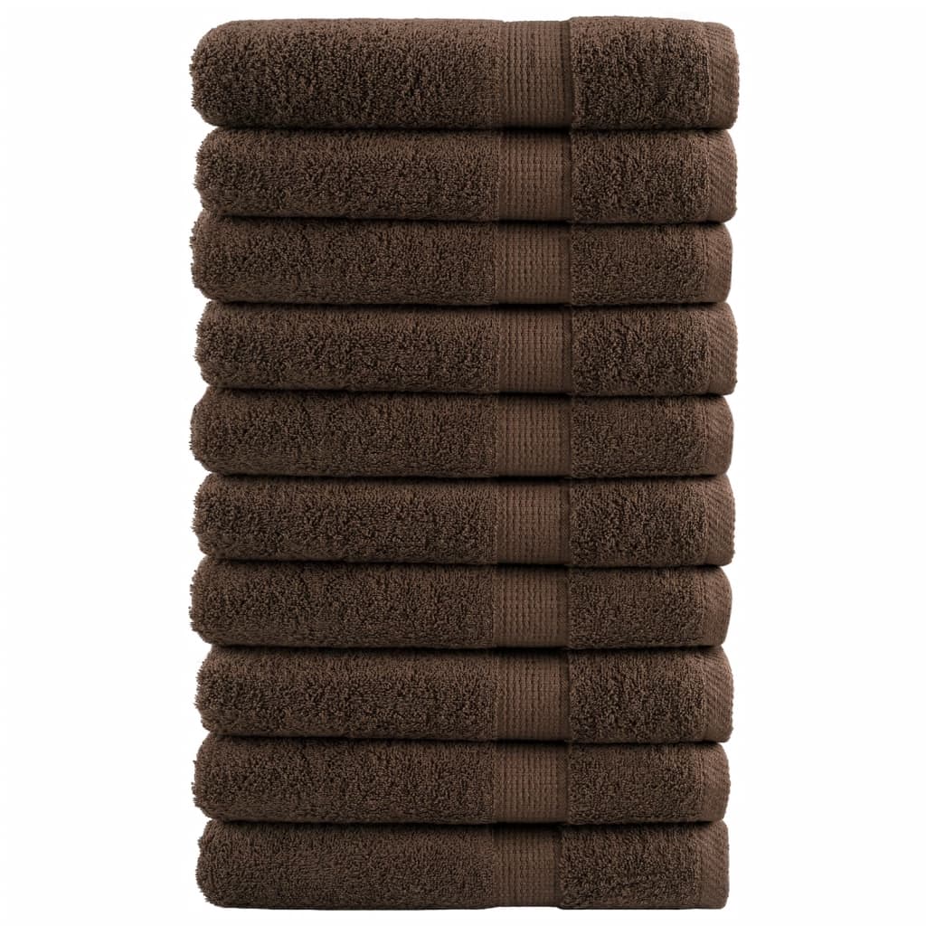 Premium Handtücher Solund 2 Stk. 600 G/M² Braun